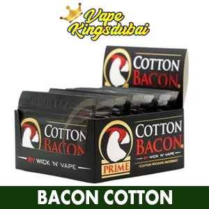 WICK ‘N’ VAPE ORGANIC COTTON BACON PRIME