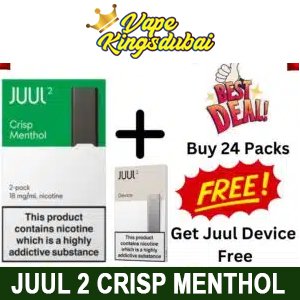 Buy Juul 2 Crisp Menthol Get Free Juul 2 Kit