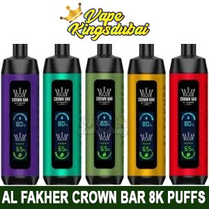 Crown Bar 8000 Puffs Disposable Vape By AL Fakher